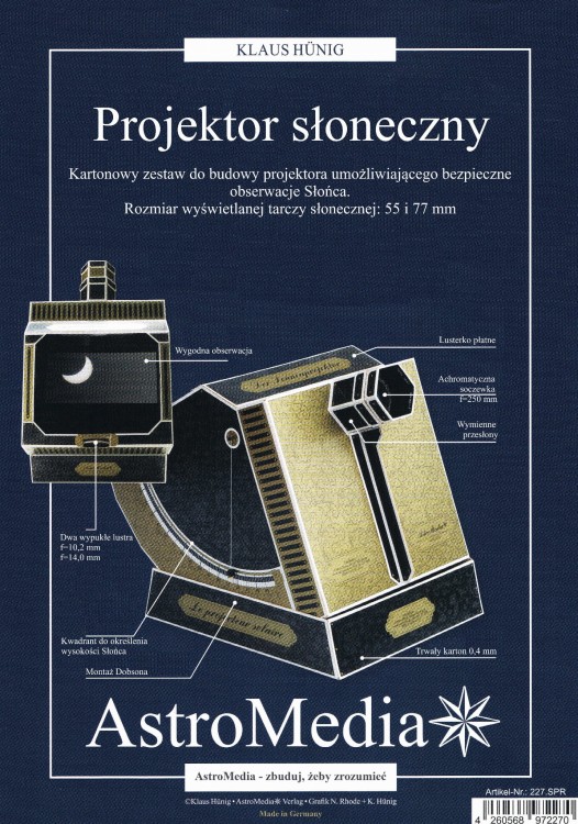 Projektor do obserwacji Słońca - model DIY - AstroMedia 3