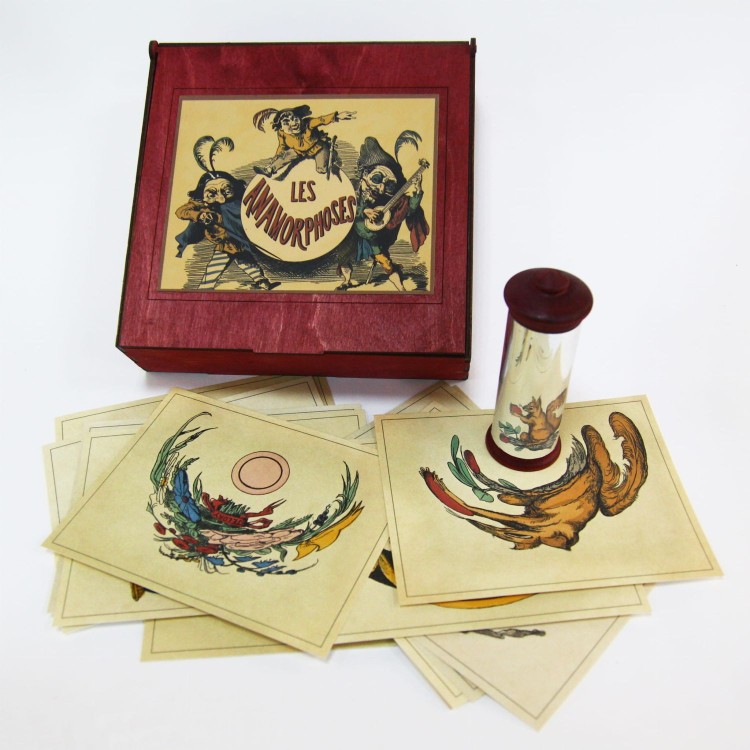 Anamorfoskop - przyrząd optyczny wygięte lustro Animation Toys 5