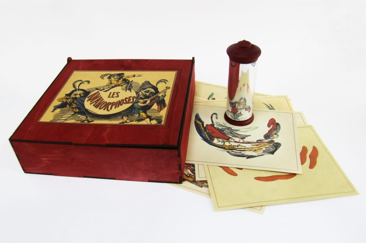 Anamorfoskop - przyrząd optyczny wygięte lustro Animation Toys 6