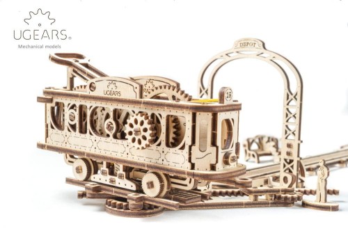 Linia tramwajowa model mechaniczny do składania 284 el. Ugears