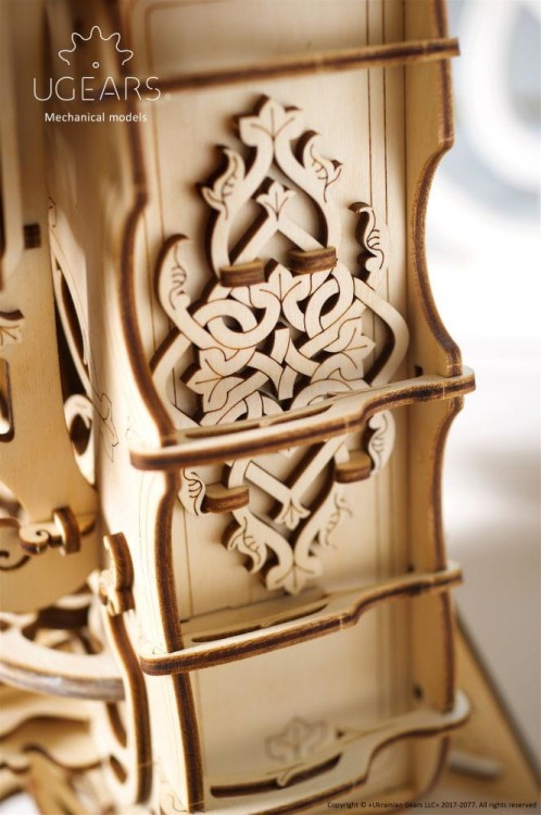 Lira korbowa grający model mechaniczny do składania 292 el. Ugears 3