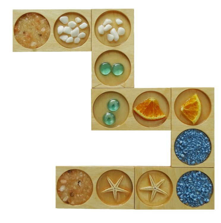 Domino sensoryczne 6 szt. Ence Pence classic 1