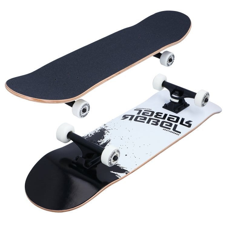 Deskorolka Rebel Skateboards 8" czarna