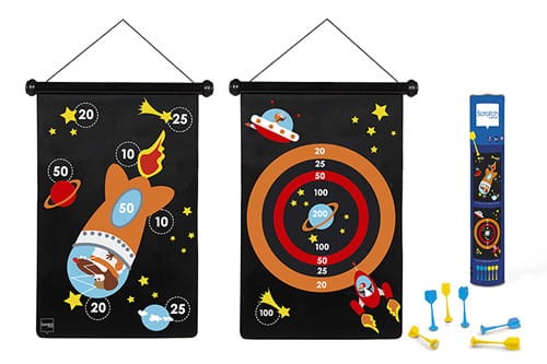 magnetyczne dwustronne rzutki dart  Scratch - kosmos