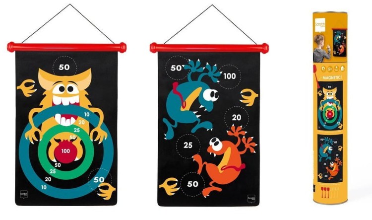 magnetyczne dwustronne rzutki dart  Scratch - szalone ludziki