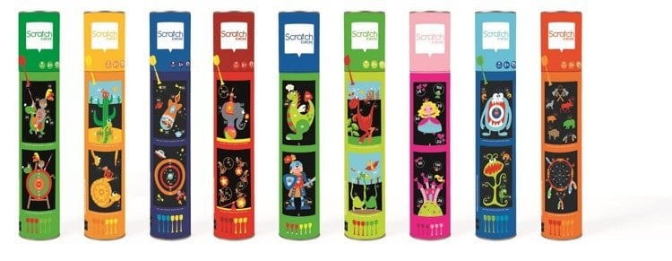 magnetyczne dwustronne rzutki dart  Scratch - opakowanie