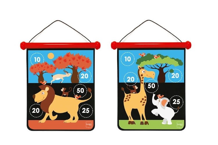 Magnetyczne dwustronne rzutki - dart rozmiar M - Scratch - Safari