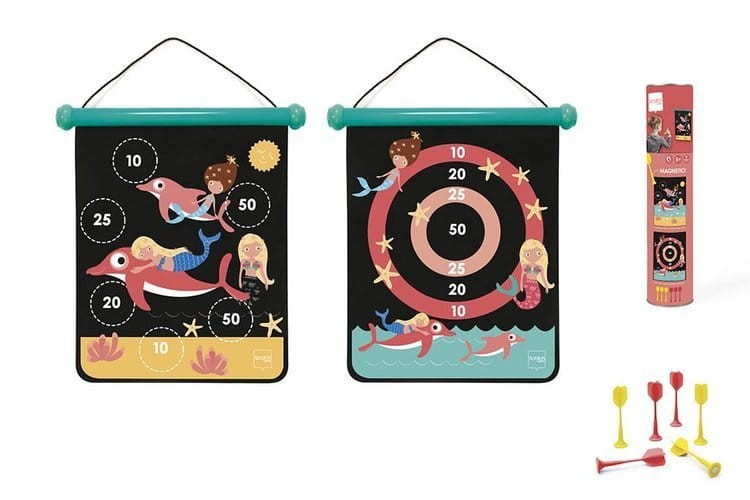 Magnetyczne dwustronne rzutki - dart rozmiar M - Scratch - Syrenki