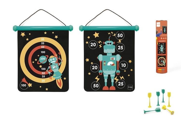 Magnetyczne dwustronne rzutki - dart rozmiar M - Scratch - Robot
