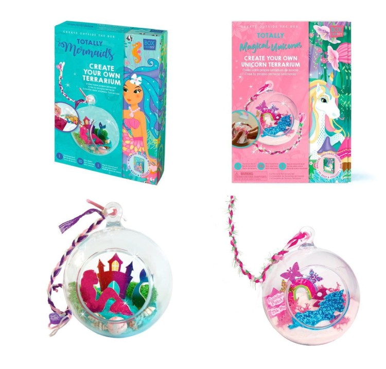 Zestaw artystyczny terrarium Box candiy - wzory