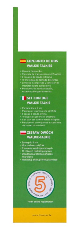 Zestaw 2 krótkofalówek walkie talkie Bresser National Geographic 12