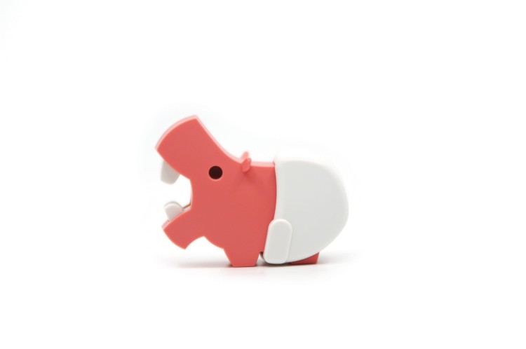 Mały hipopotam - układanka magnetyczna 3D - dzidzie zwierzątka Halftoys 2