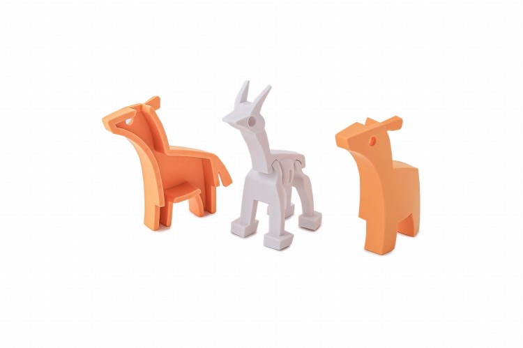 Antylopa - układanka magnetyczna 3D z książeczką - Halftoys 5