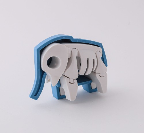 Słoń - układanka magnetyczna 3D z książeczką - Halftoys 1