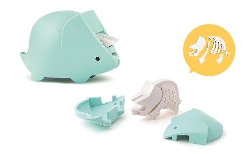 Triceratops - układanka magnetyczna 3D z książeczką - dinozaur Halftoys