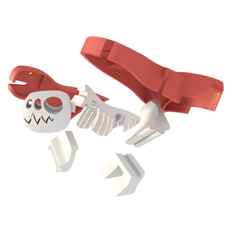 T-Rex - układanka magnetyczna 3D z książeczką - dinozaur Halftoys 7