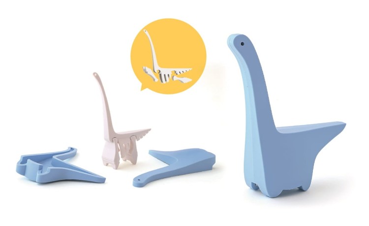 Diplodok - układanka magnetyczna 3D z książeczką - dinozaur Halftoys