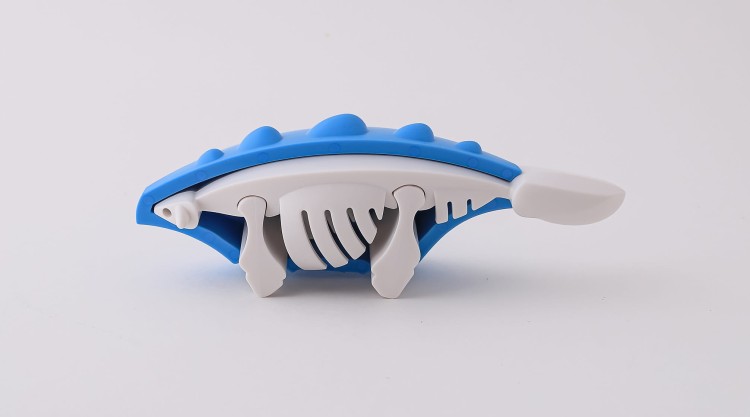 Ankylozaur - układanka magnetyczna 3D z książeczką - dinozaur Halftoys 4