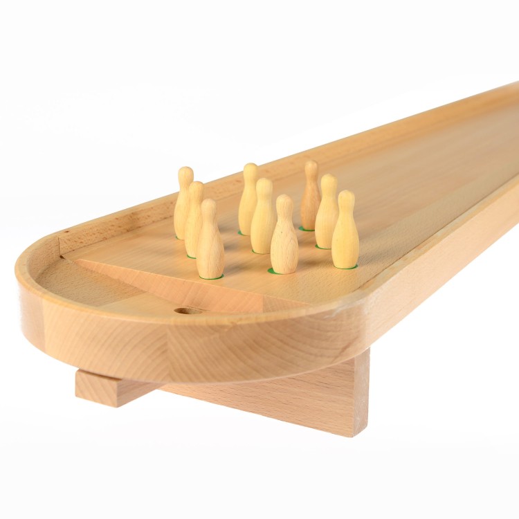 Kręgle gra stołowa drewniana PILCH