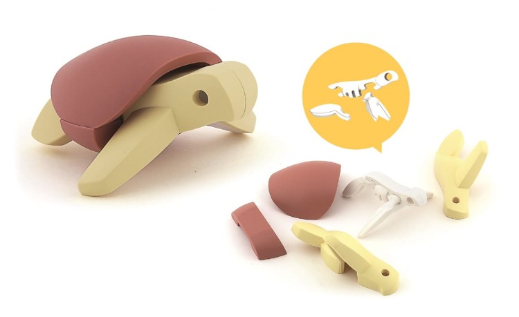 Żółw morski - układanka magnetyczna 3D z książeczką Half Ocean Halftoys
