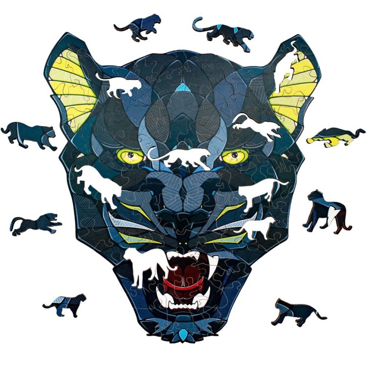 Drewniane puzzle konturowe 3D EWA Eco-Wood-Art - Pantera