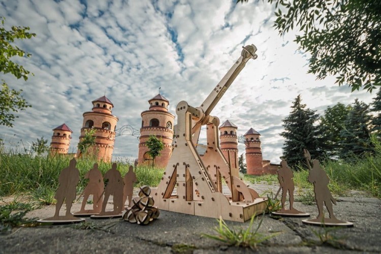 Katapulta trebusz - puzzle 3D - 94 elem. EWA Eco-Wood-Art 3