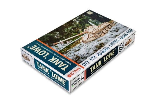 Czołg Lowe - puzzle 3D - 679 elem. EWA Eco-Wood-Art pudełko