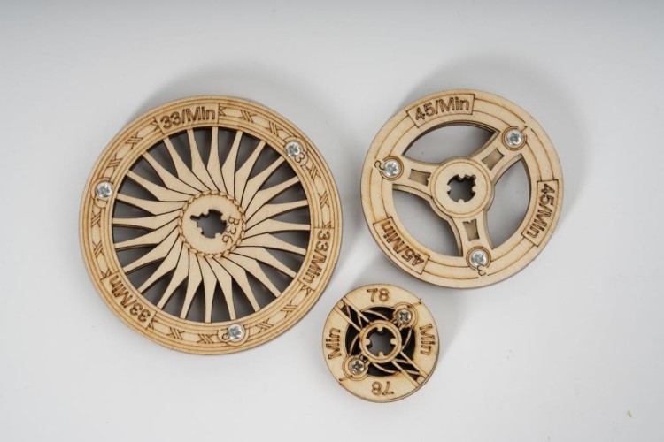 Gramofon - grający model 3D DIY 424 elem. Robotime 10