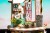 Kwiecisty domek w tubie - drewniany mini domek DIY model 3D Robotime 8