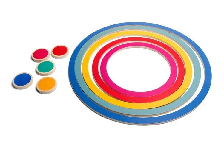 Sportowe obręcze 5w1 gry zręcznościowe BS Toys