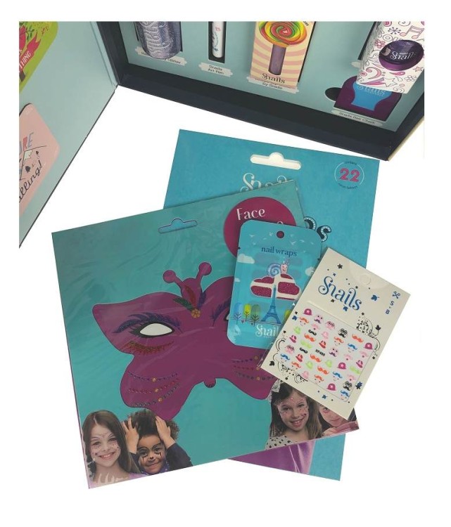 Zestaw prezentowy do paznokci i ciała dla dzieci Snails 4