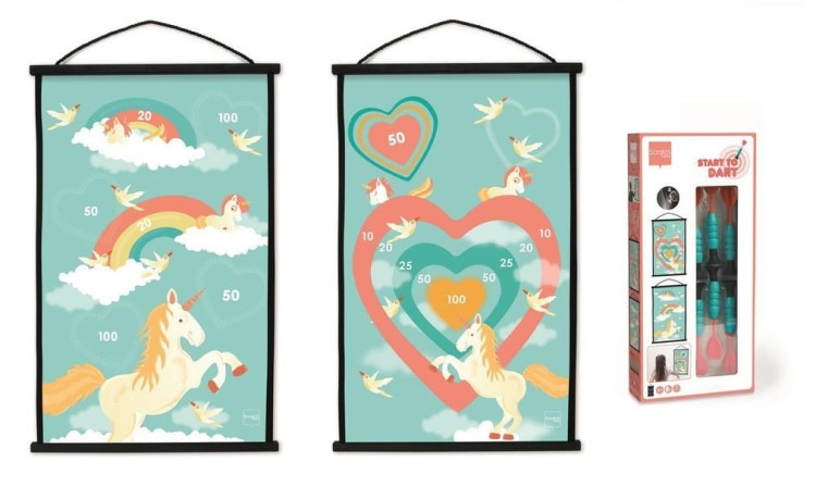 Rzutki Start to dart Scratch - Jednorożce