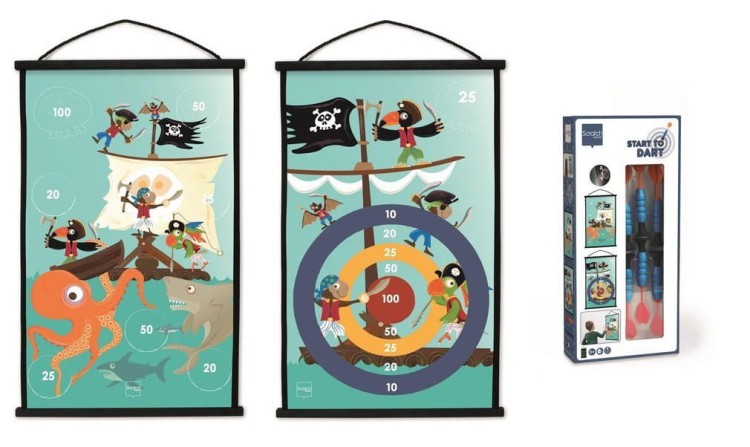 Rzutki Start to dart Scratch - Piraci