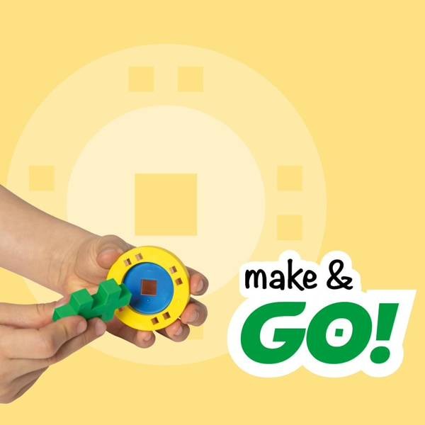 klocki plus-plus Make&Go MIDI edu 200 el. basic 20 kół w pudełku 2