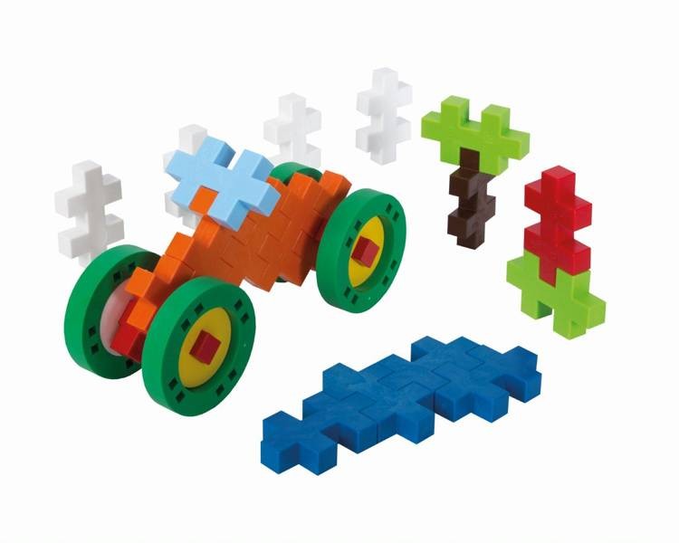 klocki plus-plus Make&Go MIDI edu 200 el. basic 20 kół w pudełku 5