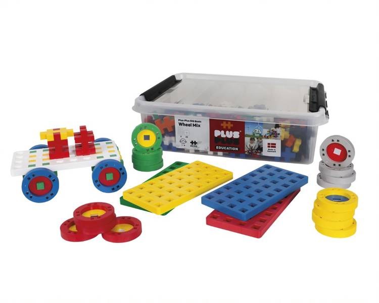 klocki plus-plus Make&Go MIDI edu 200 el. basic 20 kół w pudełku