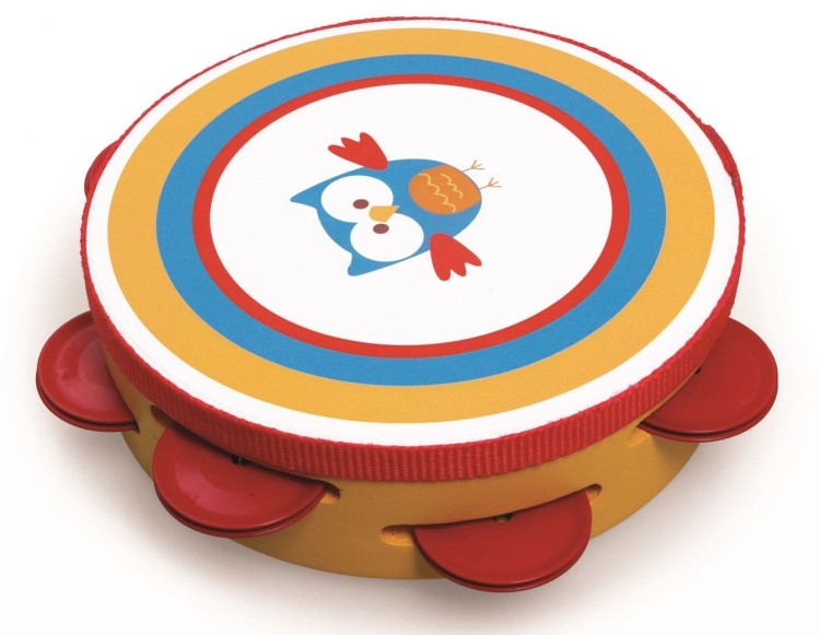 Drewniany TAMBURYN Sówka Lou II Scratch