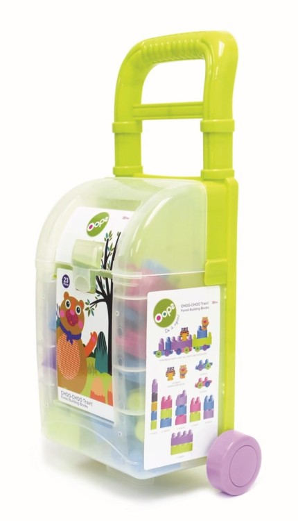 Klocki w walizce - pociąg LAS 23 el. Oops 13107