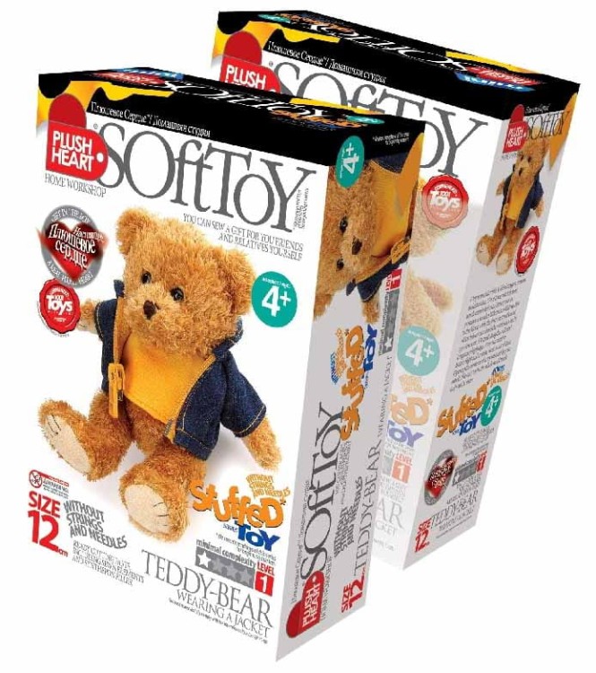  MIŚ w kubraczku 12cm pluszak do uszycia bez igły i nitki Elf Market