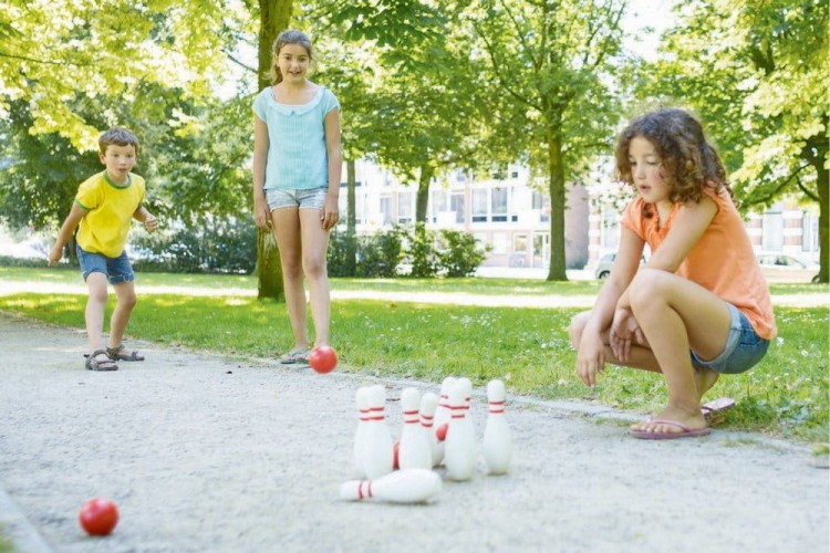 Gra kręgle biało-czerwone BUITEN SPEEL 