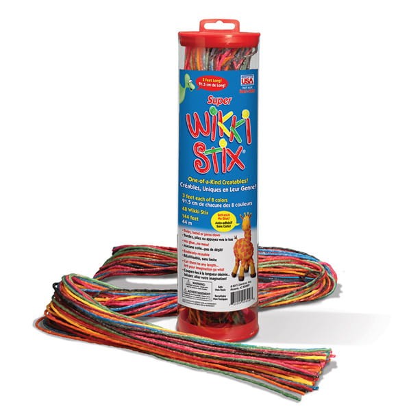 woskowane sznureczki DŁUUUUGIE - 92 cm/48 szt. WIKKI STIX
