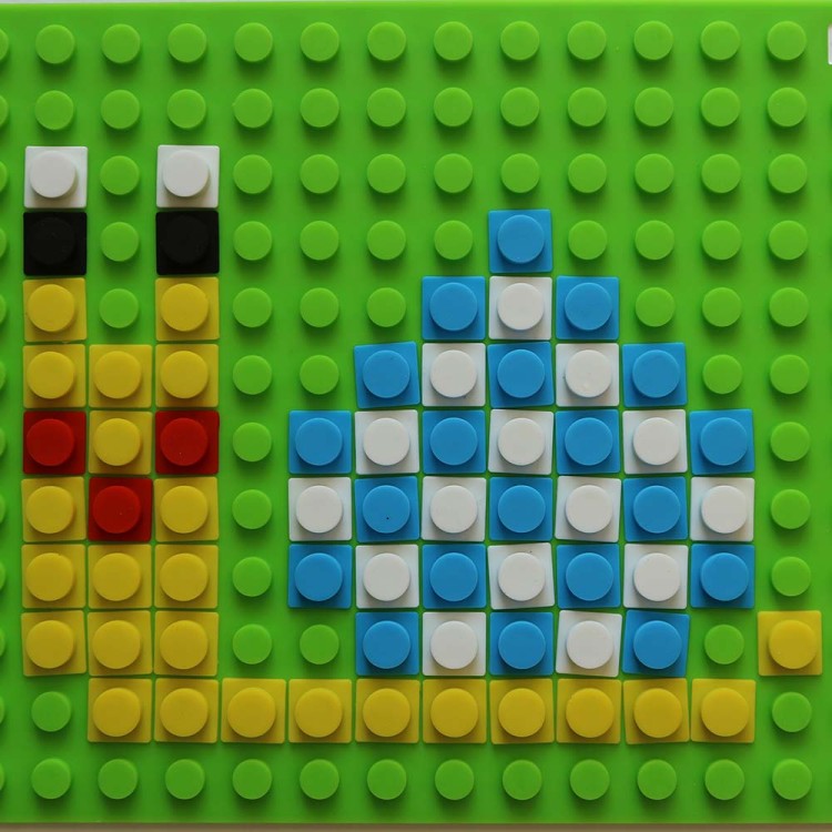 Układanka edukacyjna Pix-it Premium - 2 maty, 360 klocków