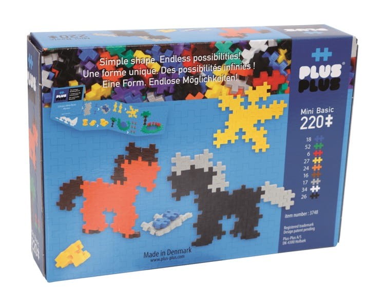 PLUS-PLUS klocki konstrukcyjne Konie 220 elementów mini podstawowe 