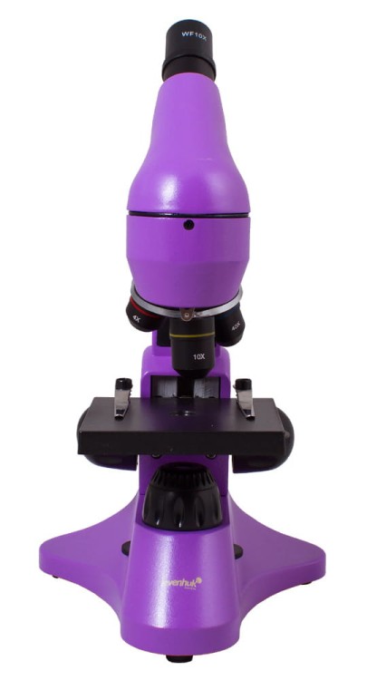 Mikroskop Rainbow 50L Amethyst fioletowy Levenhuk + GRATIS zestaw K50 do eksperymentów