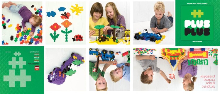 PLUS-PLUS neon klocki konstrukcyjne Roboty mini 170 elementów