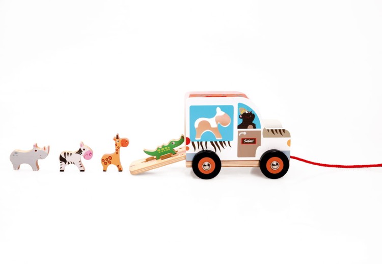 Drewniany sorter SAFARI Scratch
