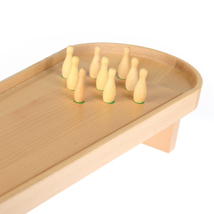 Kręgle gra stołowa drewniana PILCH