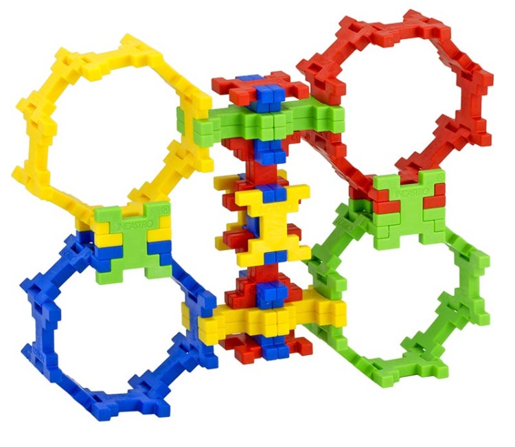 Klocki konstrukcyjne Incastro - 60 el. Colors MIDI