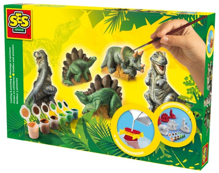 DINOZAURY odlewy gipsowe  SES Creative