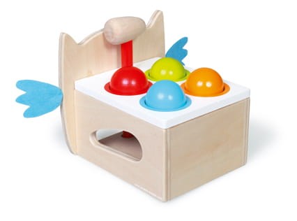 Drewniana przebijanka Toc Toc SOWA Scratch